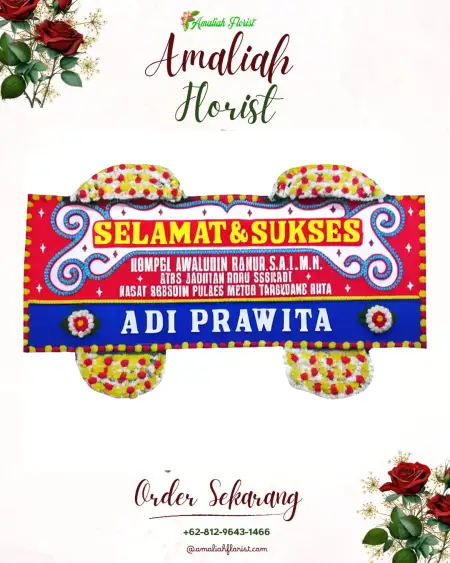 Papan Bunga Ucapan Selamat Sapuro Kebulen